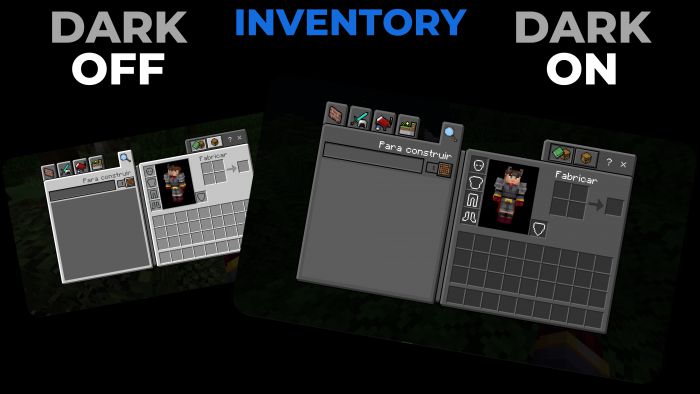 Dark Mode UI Texture Pack (1.19) - MCPE/Bedrock - 9Minecraft.Net