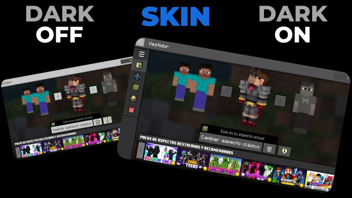 Dark Mode UI Texture Pack (1.19) - MCPE/Bedrock - 9Minecraft.Net