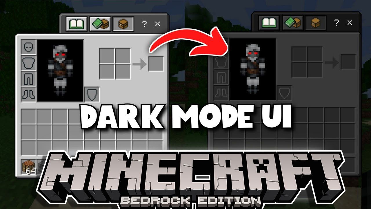 Dark UI 1.9 - 1.17 Minecraft Texture Pack