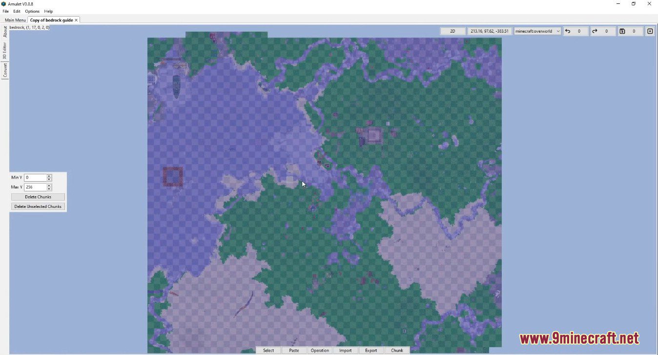 Amulet Map Editor Tool Copypaste Minecraft Worlds 9minecraftnet