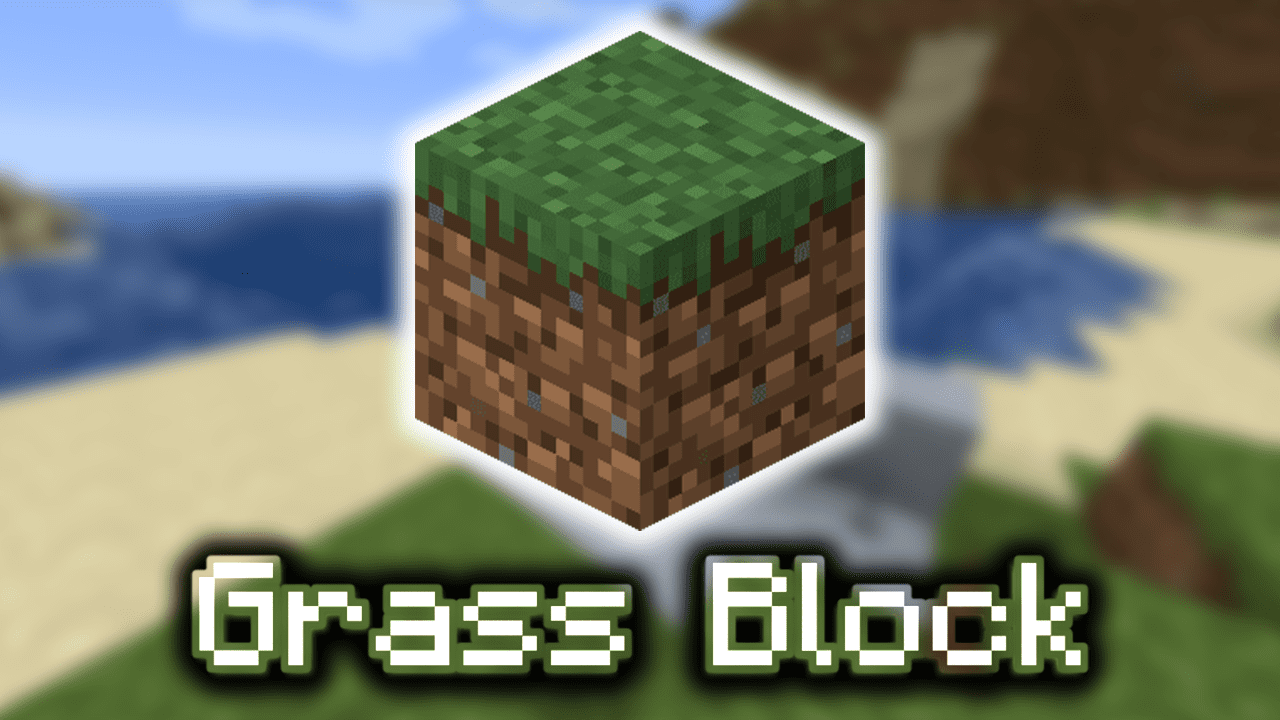Block Of Grass From The Game Minecraft - Minecraft Grass Block