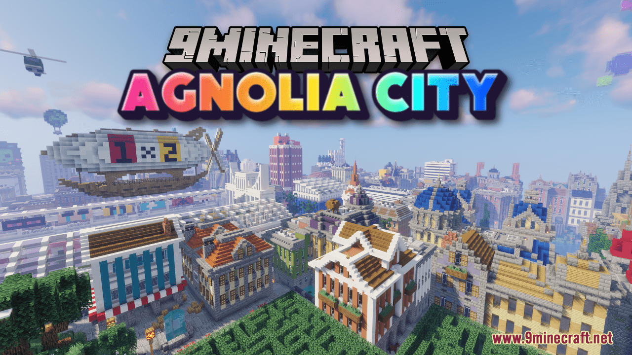 Agnolia City Map (1.20.4, 1.19.4) - A City Full Of Wonders.