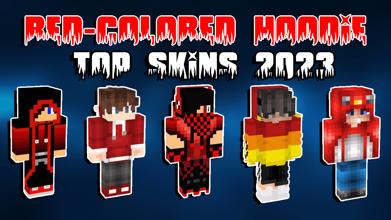 Top 15 Red Colored Hoodie Minecraft Skins In 2023 9Minecraft Net   Red Colored Hoodie Skins 