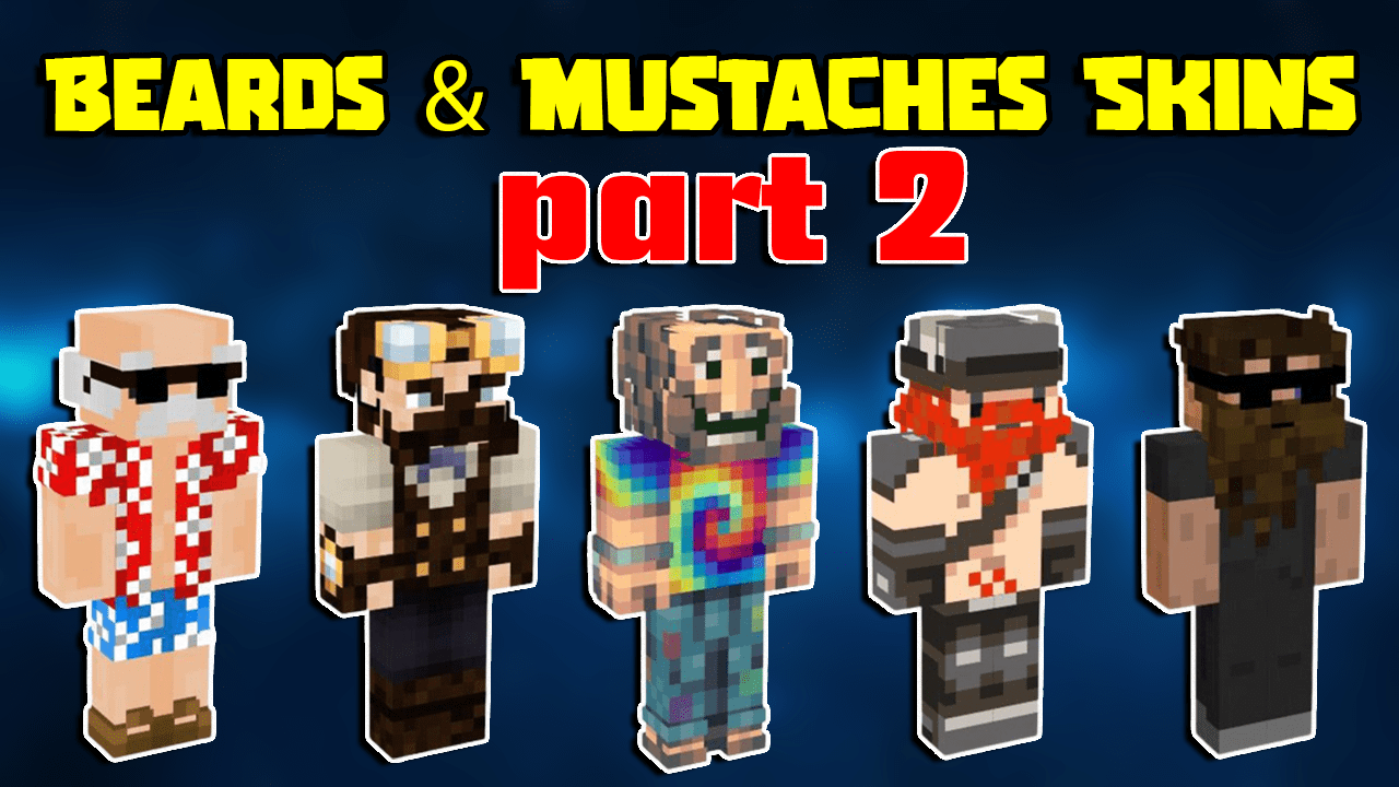 Top 20 Minecraft Skins with Beards & Mustaches In 2023 [Part 2 ...