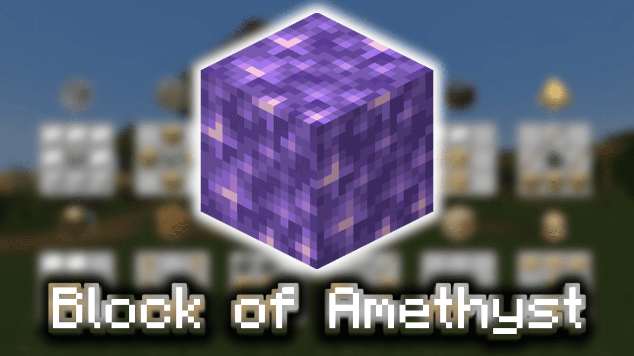 Block of Amethyst - Wiki Guide - 9Minecraft.Net