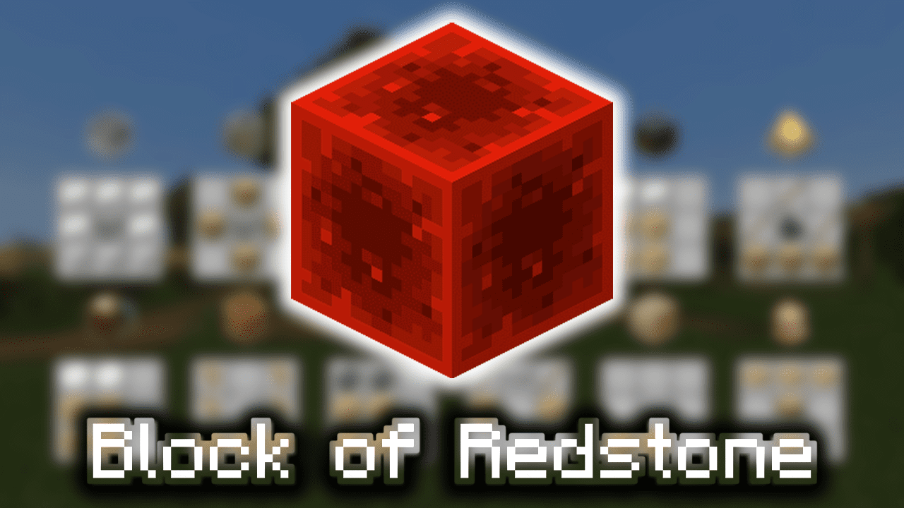 redstone block minecraft