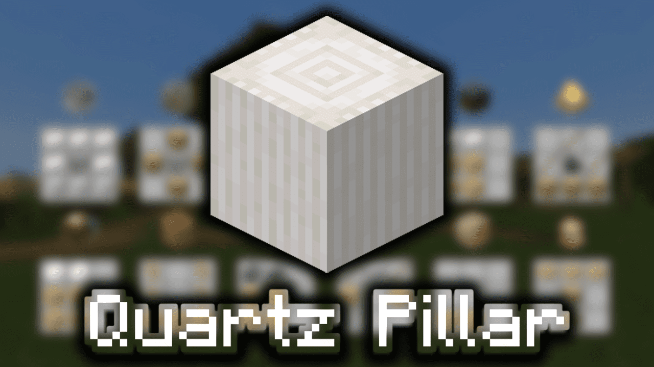 Quartz Pillar - Wiki Guide - 9Minecraft.Net