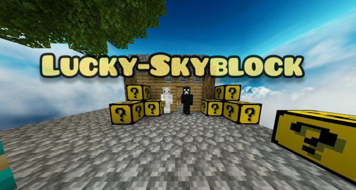 Lucky Skyblock  Minecraft PE Maps