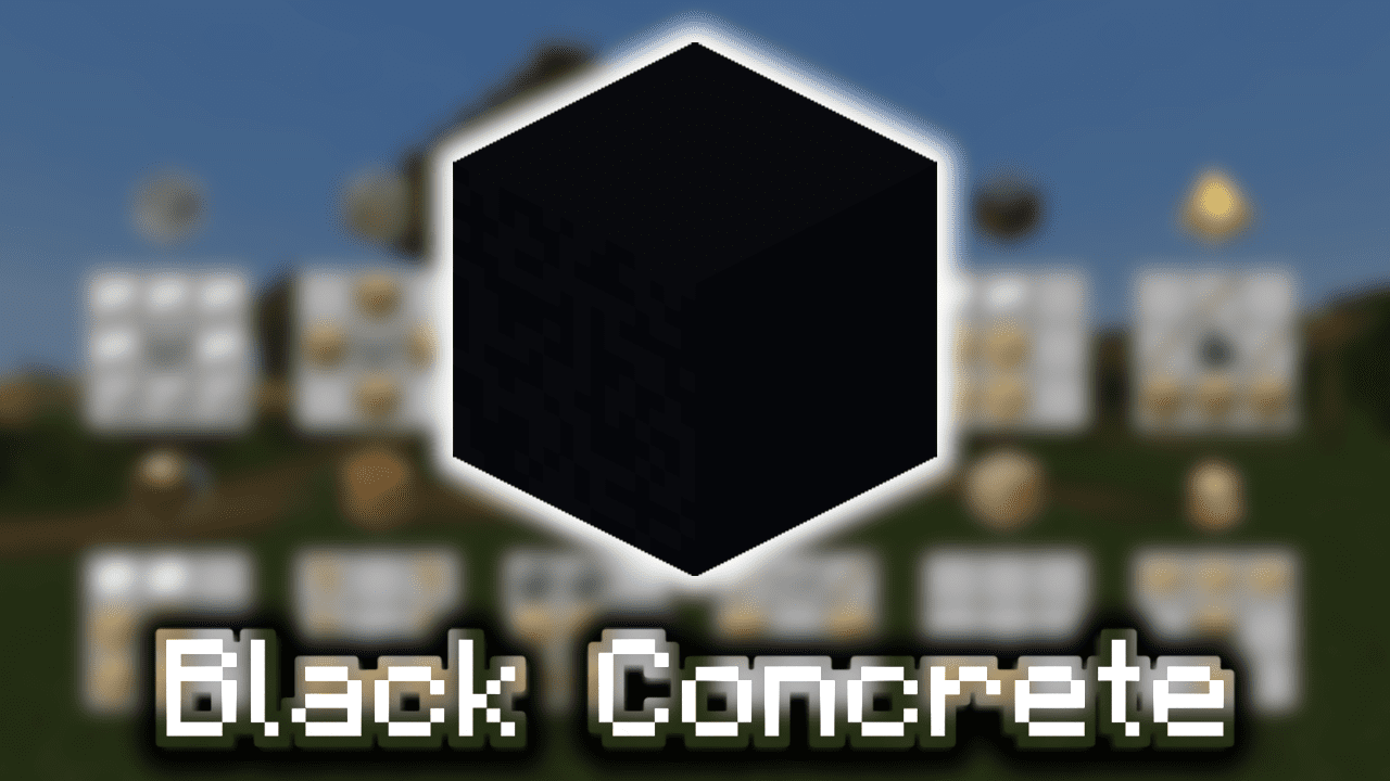 Black Concrete - Wiki Guide - 9Minecraft.Net