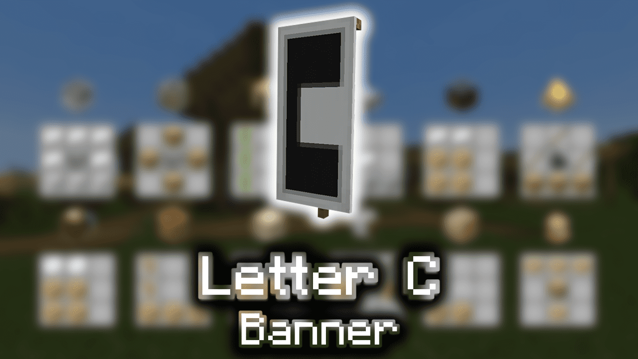 Letter C Banner - Wiki Guide - 9Minecraft.Net