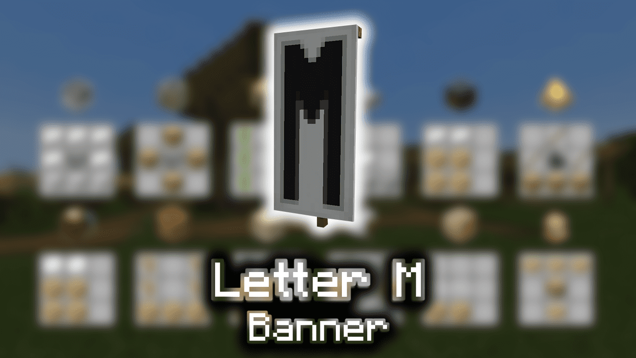 Letter M Banner - Wiki Guide - 9Minecraft.Net