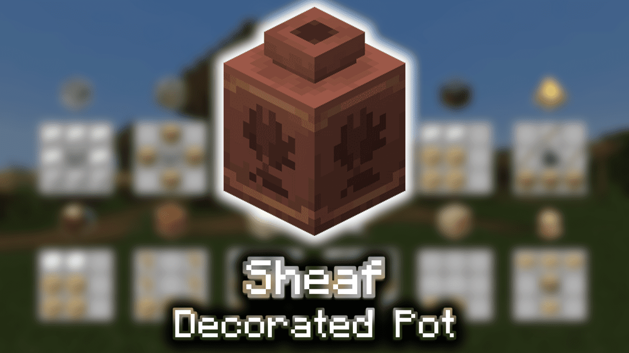 Sheaf Decorated Pot Wiki Guide 9Minecraft Net   1 Sheaf Decorated Pot Decoration Tutorials 