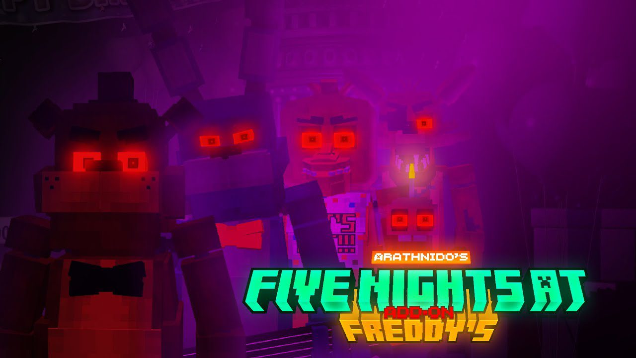 I made the FNaF 1 map in Minecraft (animated animatronics) : r