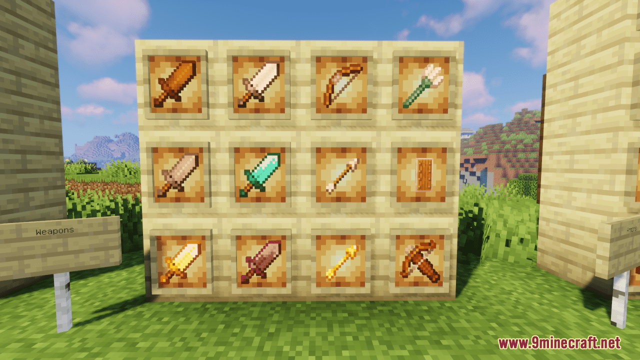 Vertical Swords Pack Minecraft Texture Pack