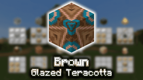 How to make Brown Glazed Terracotta in Minecraft