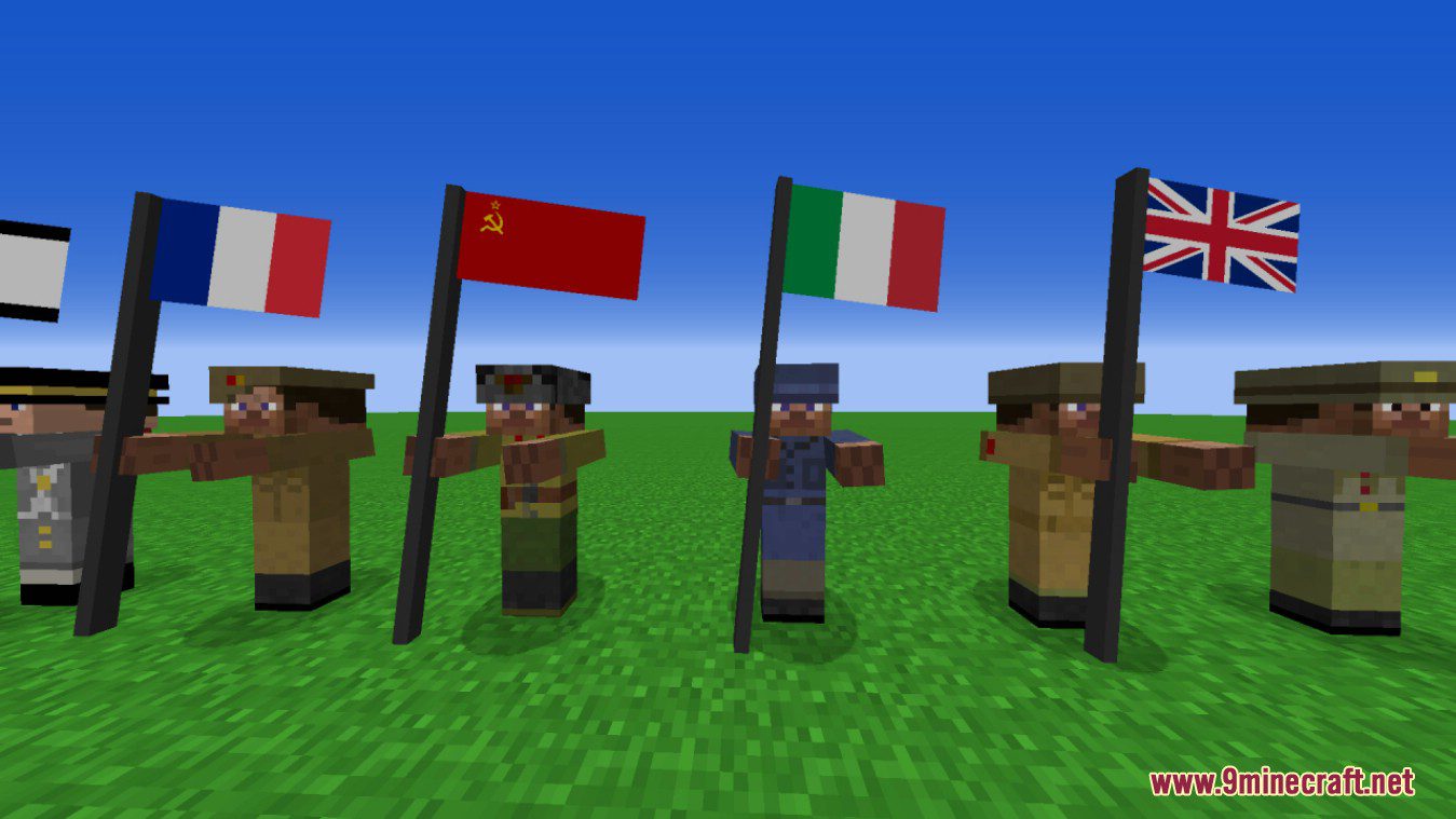 Flag Content Pack (1.7.10) – National Flags of Different Countries -  9Minecraft.Net