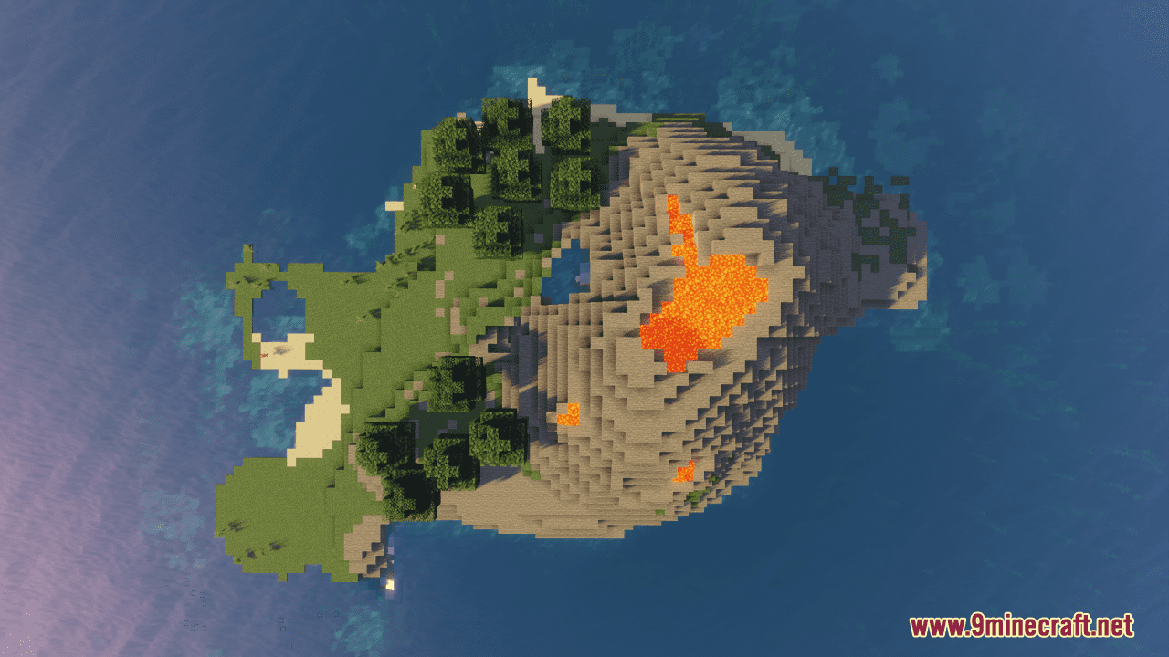 Eye of the Earth Map (1.20.2, 1.19.4) - Splendid Survival Island 