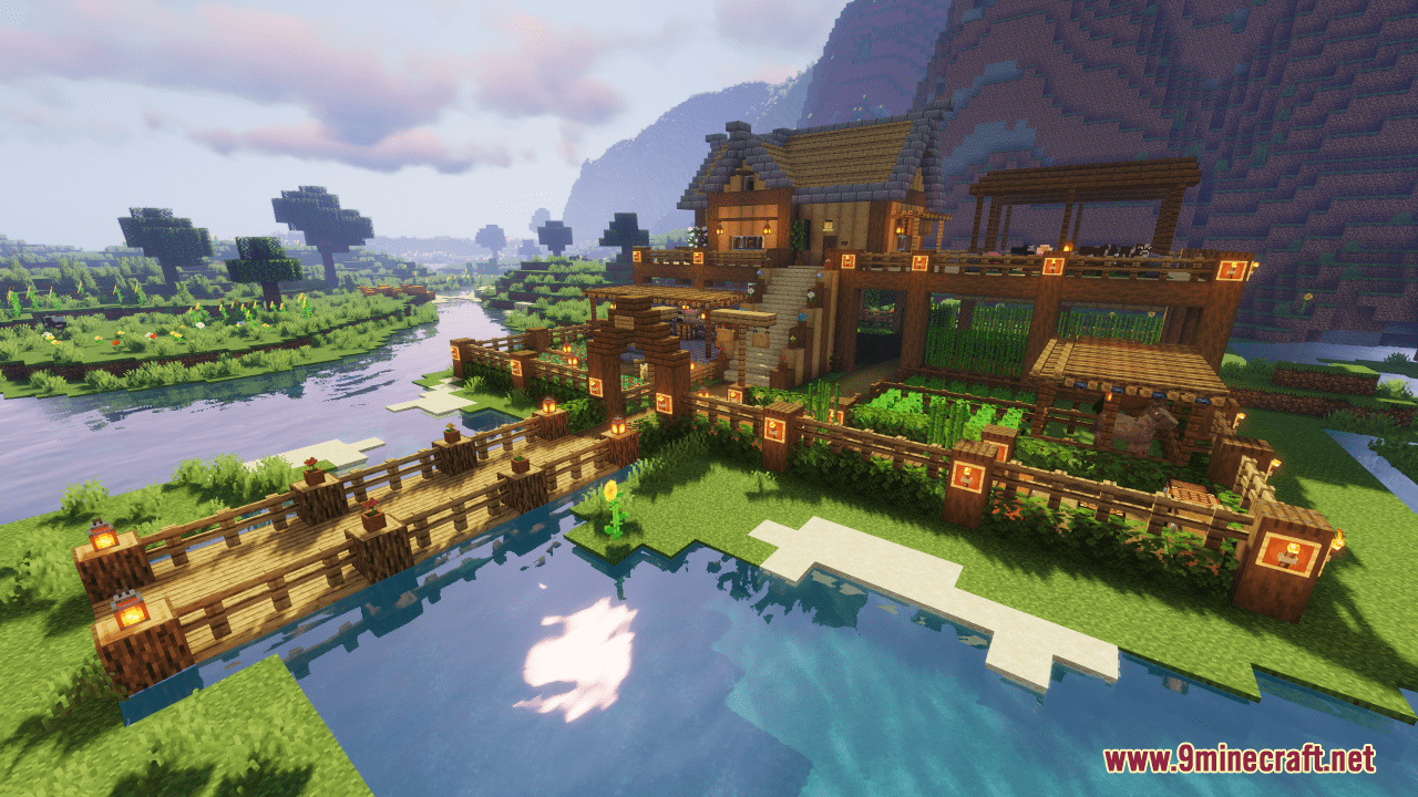 Survivalcraft 2 - Build A Riverside House 