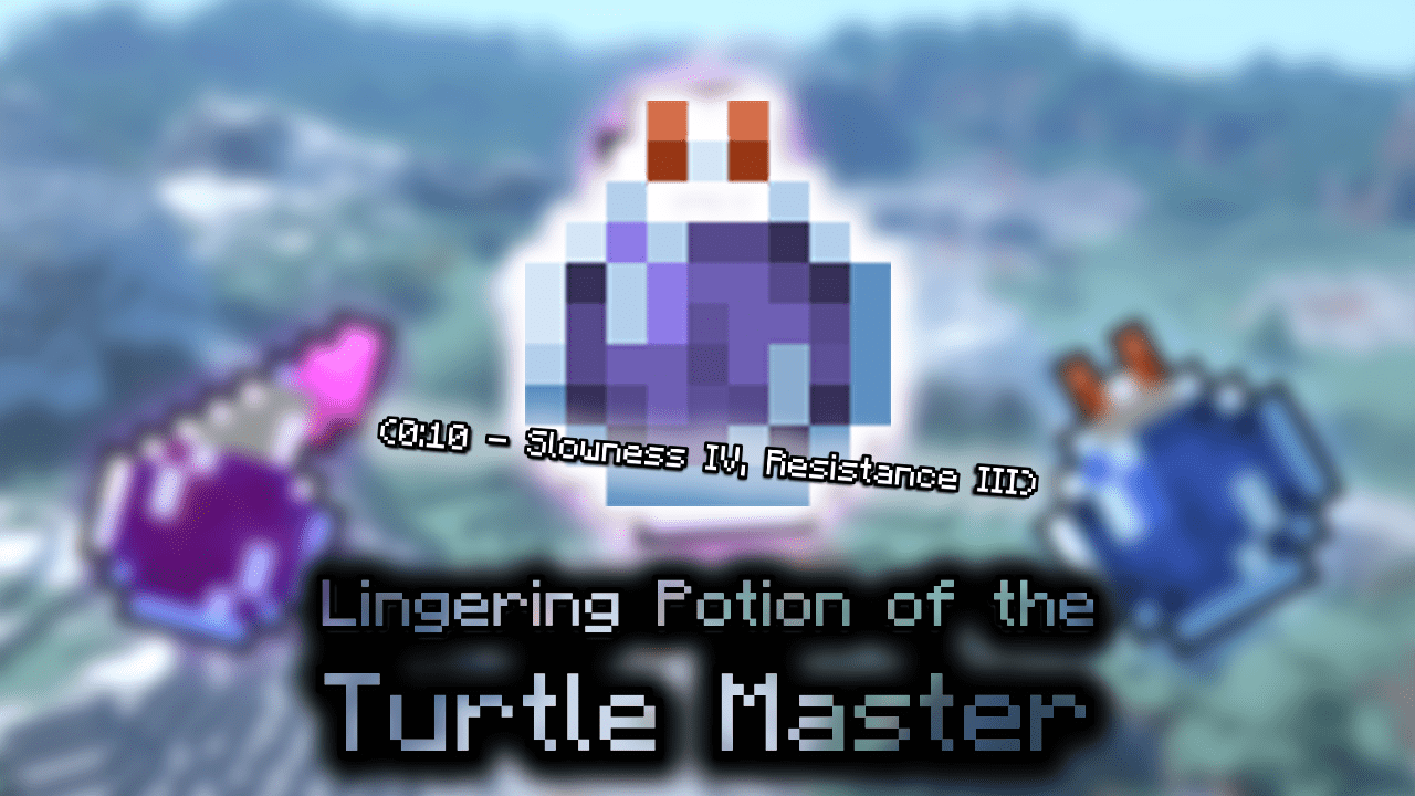 Lingering Potion Of The Turtle Master 010 Slowness Iv Resistance Iii Wiki Guide