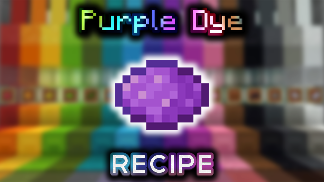 Purple Dye - Wiki Guide - 9Minecraft.Net