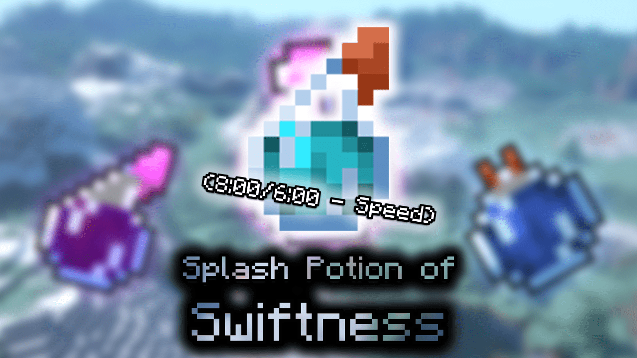 Splash Potion of Swiftness (8:00/6:00 - Speed) - Wiki Guide ...