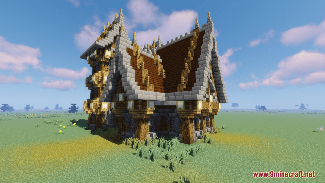 Medieval House 3 Map (1.21.1, 1.20.1) - Timeless Architectural Treasure -  9Minecraft.Net