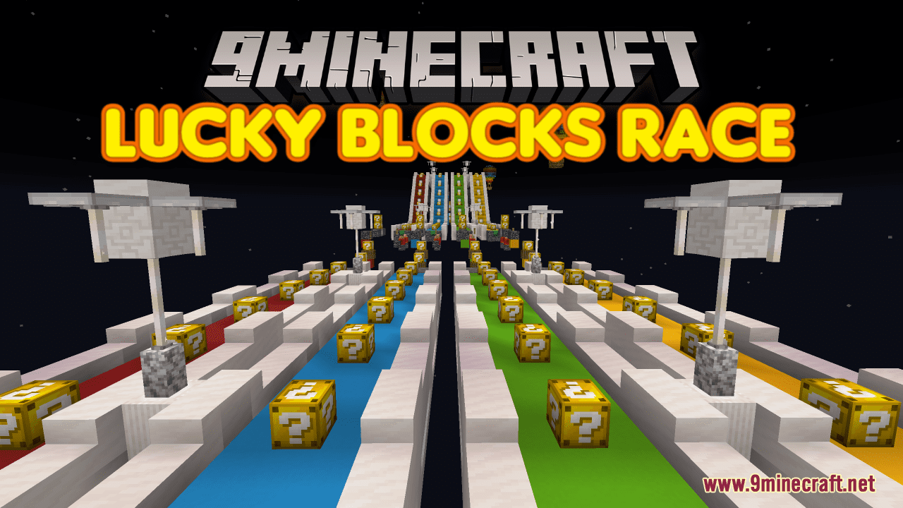 Lucky Blocks Race - Drops Map Maps Minecraft Bedrock