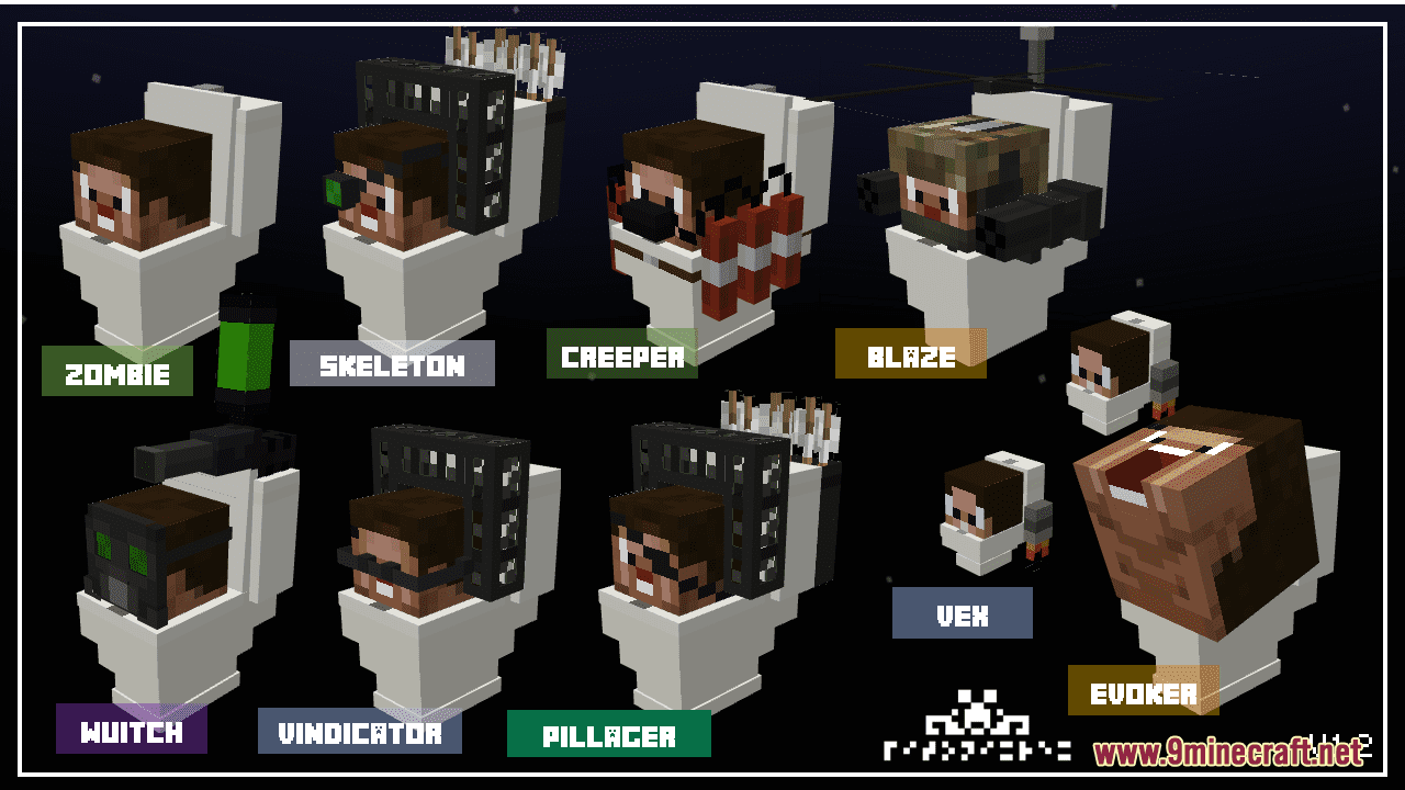 Skibidi Toilet Resource Pack (1.20.6, 1.20.1) - Texture Pack -  9Minecraft.Net