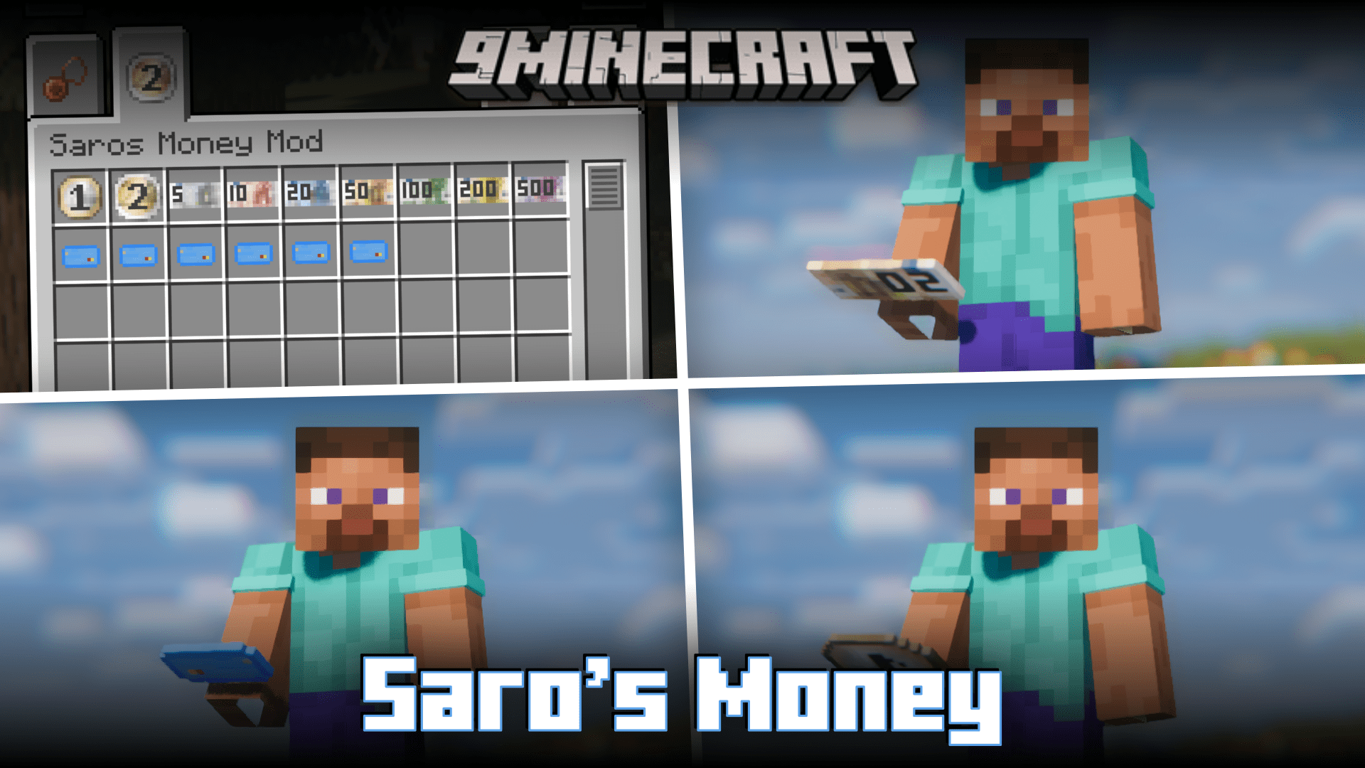 Saro´s Money Mod (1.20.1, 1.19.4) - In-Game Currency & Credit Cards -  9Minecraft.Net